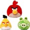 Mighty Mojo Angry Birds Plush 12 Inch Red Yellow Green Soft Collectible Dolls